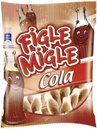 Želejkonfektes FIGLE MIGLE Cola, 80g