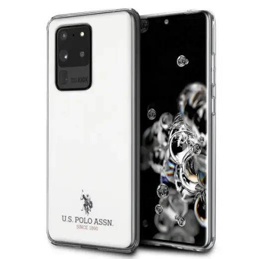 US Polo USHCS69TPUWH S20 Ultra G988 biały|white Shiny