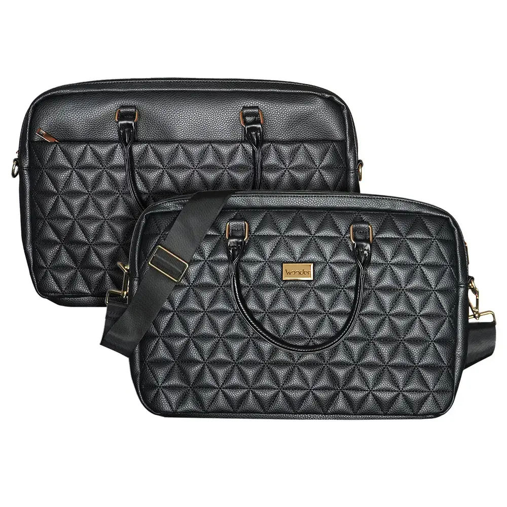 Wonder Briefcase Laptop 17 inches pico quilted black (damaged packaging)