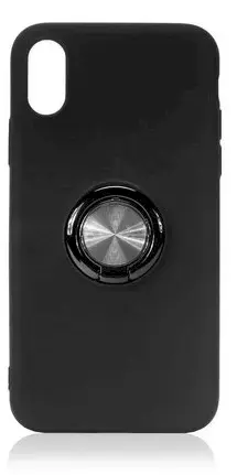 Fusion ring silikona aizsargapvalks ar magnetu Apple iPhone 12 Mini melns
