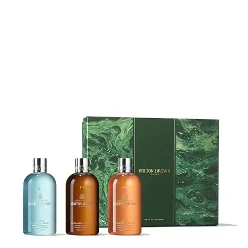 Molton Brown London Men's 3 X 10oz Woody & Aromatic Body Care Gift Set