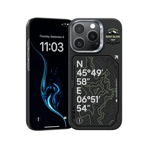 Benks Magnetic Armor Air Kevlar 600D Summit Mont-Blanc чехол для телефона iPhone 16 Pro