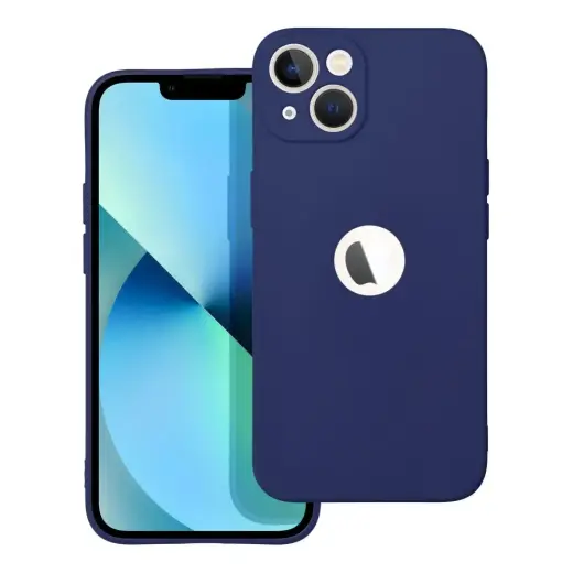 SOFT telefono dėklas iPhone 13 tamsiai mėlynas