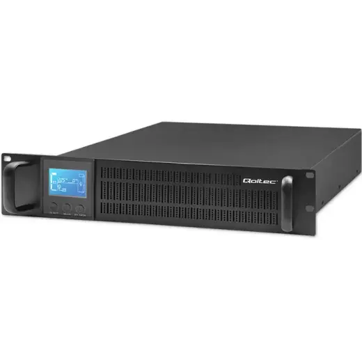 Qoltec Uninterruptible Power Supply UPS RACK | 3kVA | 2400W | LCD