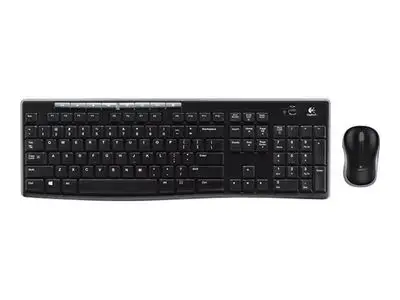 Logitech Keyboard and Mouse Set MK270 - US Layout - Black