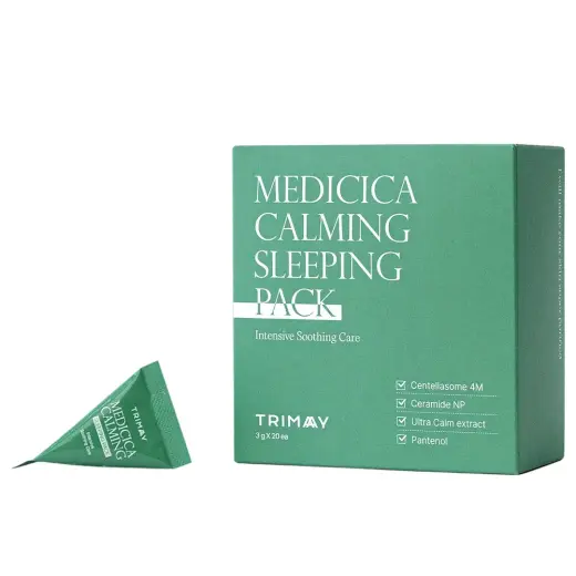 Trimay, Medicica Calming Sleeping Pack Renewal, Soothing & Calming, Night Sleeping Mask, 20 pcs, 3 g