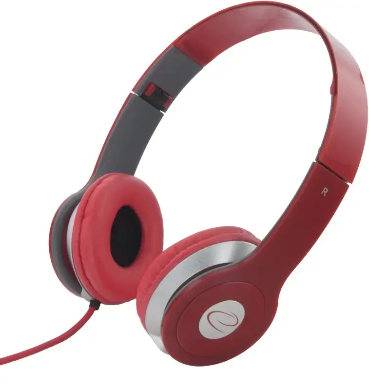 HEADPHONES AUDIO STEREO EH145R TECHNO RED