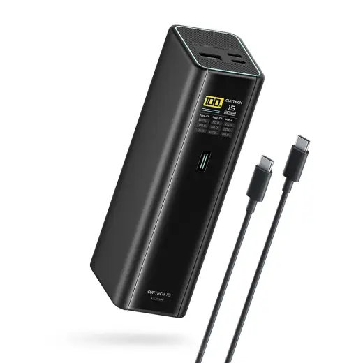 Внешний аккумулятор (powerbank) Cuktech PB200U | 20 000 мА·ч | 210 Вт | USB-C, USB-A | LED дисплей | чёрный