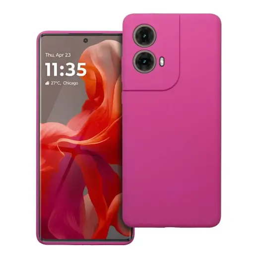 Case SILICONE 2mm for MOTOROLA G85 5G pink