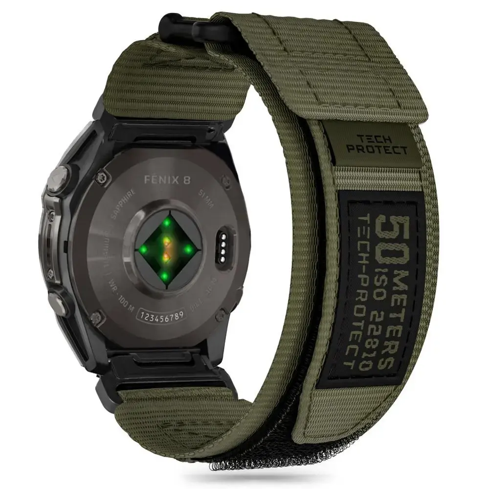 Tech-Protect Scout Pro Strap Garmin Fenix 5 | 6 | 6 Pro | 7 | 8 (47MM) - Green