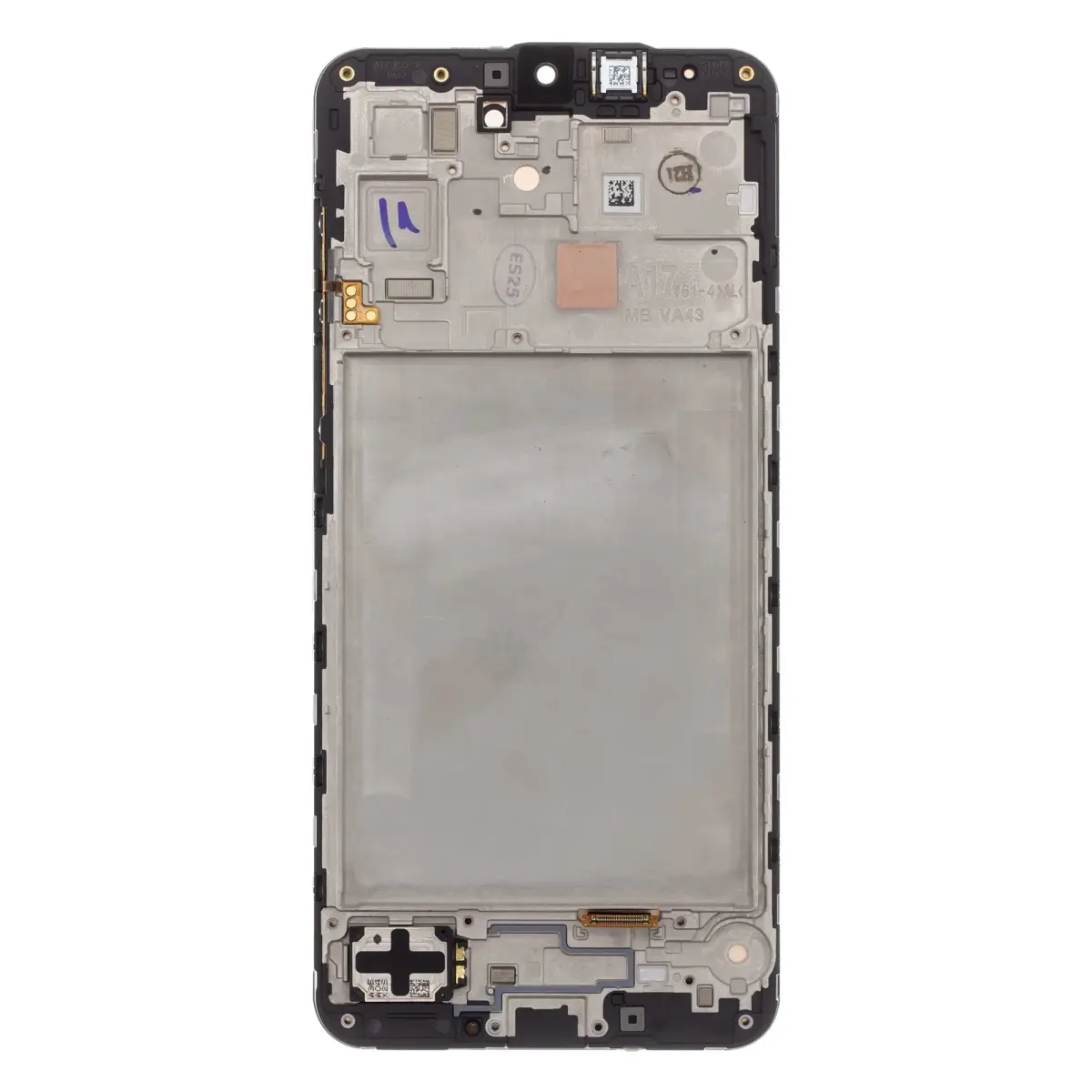 LCD display + Touch Unit + Front Cover Samsung A176 Galaxy A17 5G Black (Service Pack)