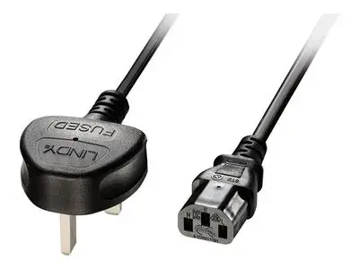 Lindy - power cable - BS 1363 to power IEC 60320 C13 - 2 m