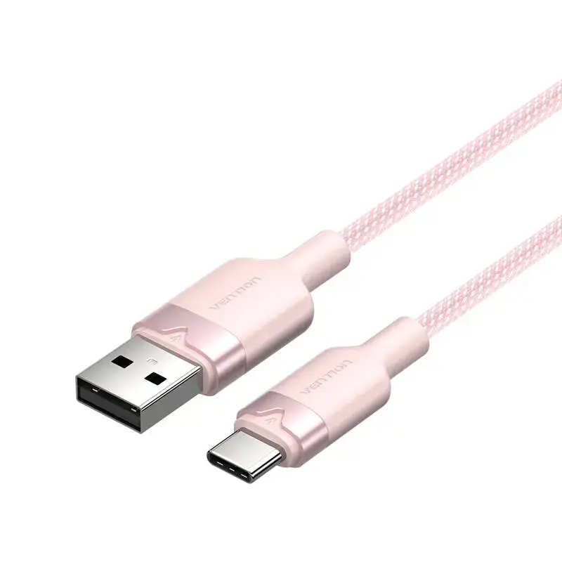 Vention CTNPH data transfer and charging cable | USB-A to USB-C | 15W | 2m | pink