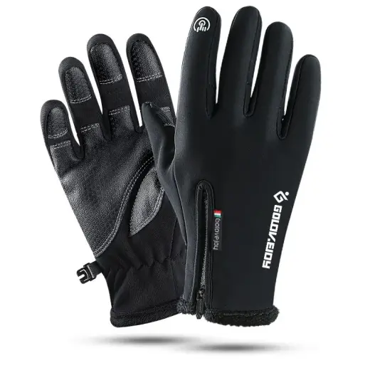 WINTER SPORT SMARTPHONE GLOVES - INSULATED BLACK