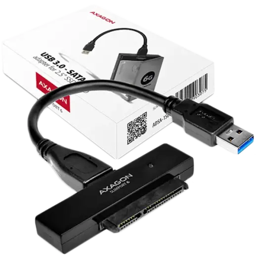 AXAGON ADSA-1S USB2.0 - SATA HDD External Adapter Incl. 2.5'' Case