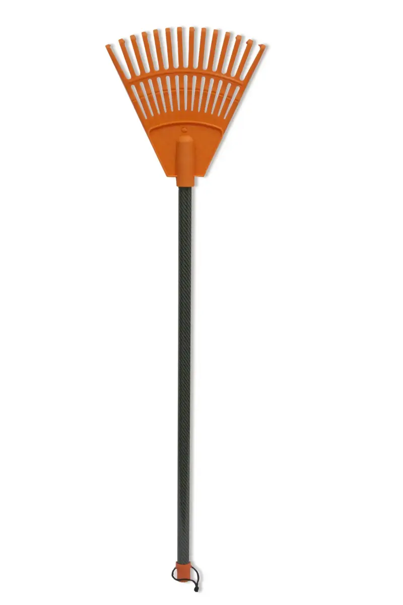 HORTUS Small orange rake with handle 20cm (14 tines)