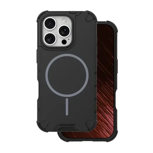Defender 2in1 maciņš ar MagSafe atbalstu telefonam iPhone 14 Pro melns
