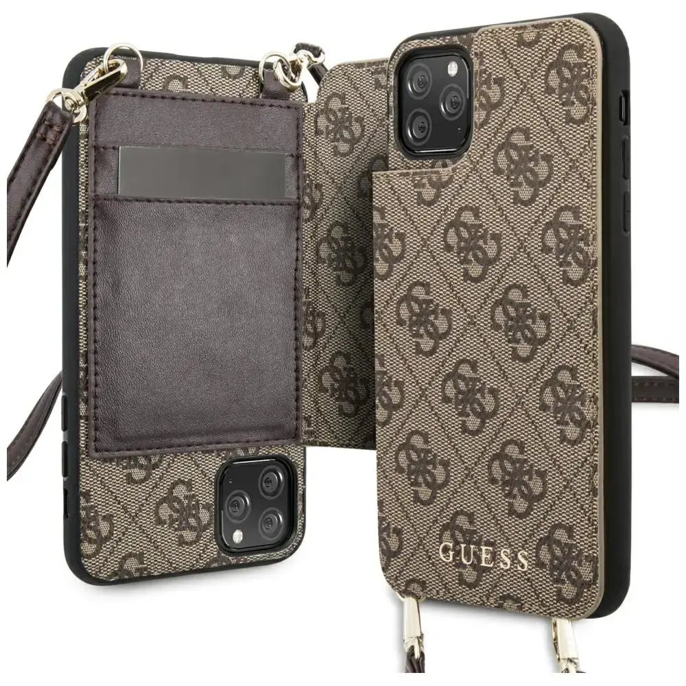 Guess GUHCN65CB4GB maciņš telefonam iPhone 11 Pro Max brūns