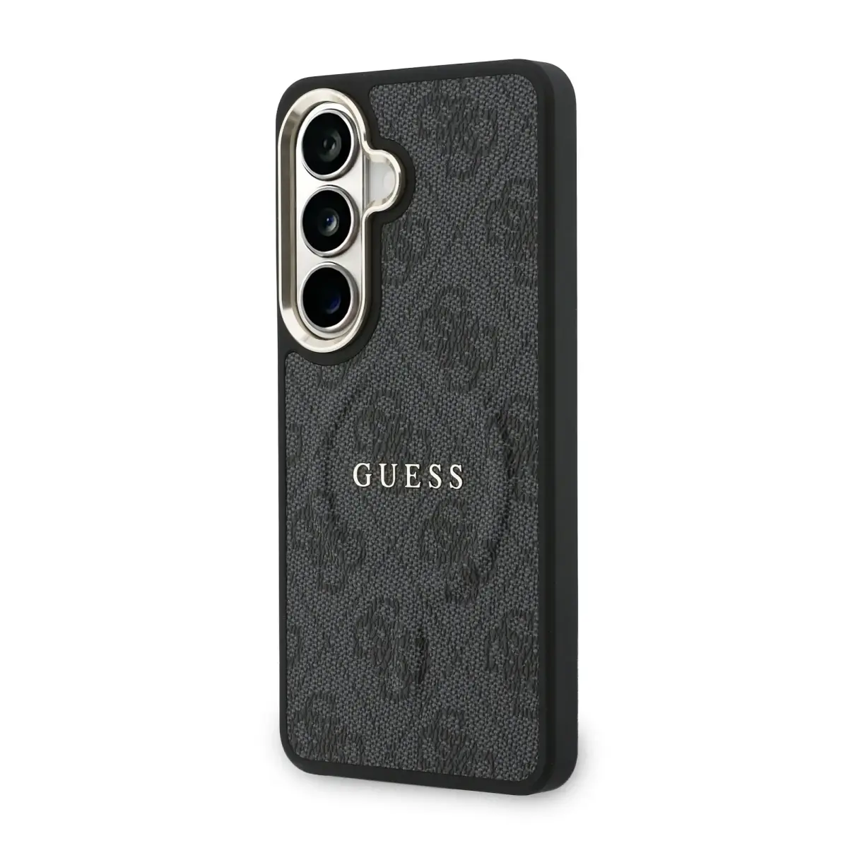 Guess PU Leather 4G Gold Frame maciņš un telefonam Samsung Galaxy S26+ (S947) melns