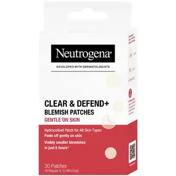 Neutrogena Sensitive Clear & Defend+ Blemish Patches- Náplasti na nedokonalosti ( 30 ks )