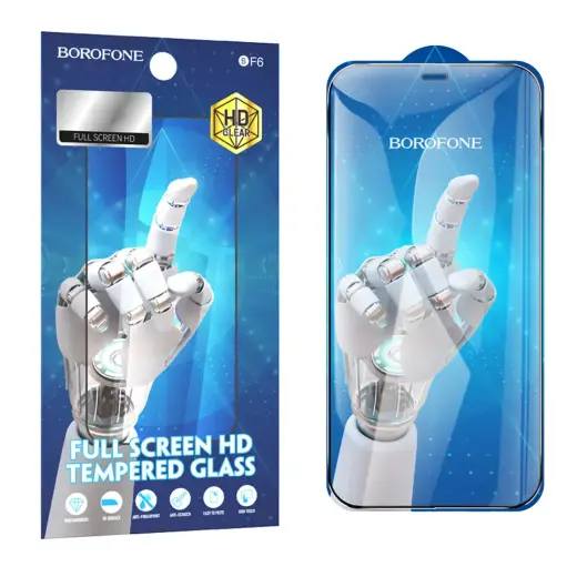 Borofone Tempered glass BF6 Diamond Armor Full Screen HD for Iphone 12 Pro Max - 10 pieces
