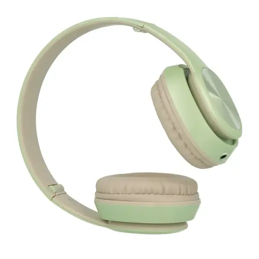 GJBY headphones - AUDIO EXTRA BASS GJ-31 with microphone Green