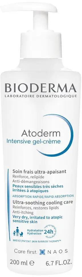 Bioderma Atoderm Gel-cream Ultra Soothing Fresh Treatment Intensive Sensitive Skin Face and Body 200ml