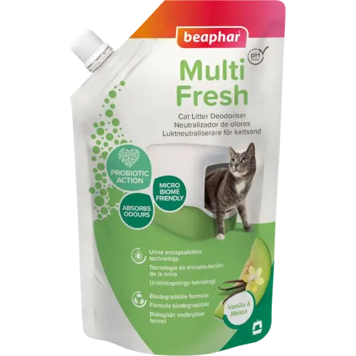 Dezodorants kaķu tualetei - Beaphar Odour killer MULTI FRESH Vanilla and Melon 400G
