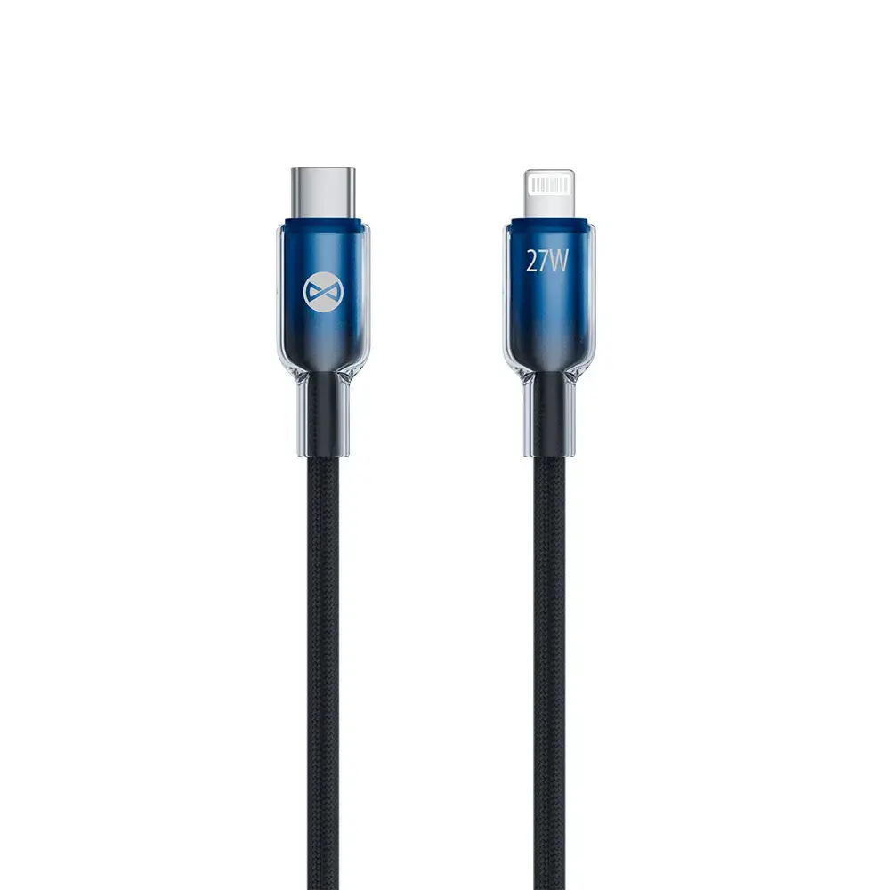 Forever Ombre data transfer and charging cable | USB-C to Lightning | 27W | 1m | black