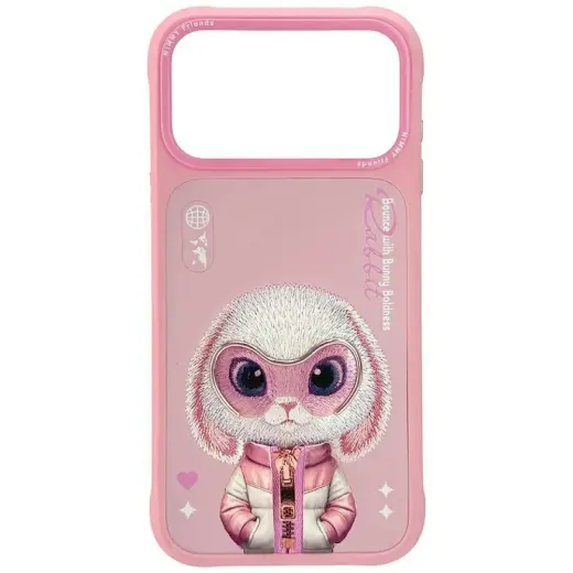 Etui Nimmy Cool&Cute 2.0 Rabbit do        iPhone 17 Pro Max różowy