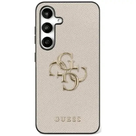 Etui Guess Grained Big 4G Logo Small      Classic Logo do Samsung Galaxy S25 Ultra beżowy