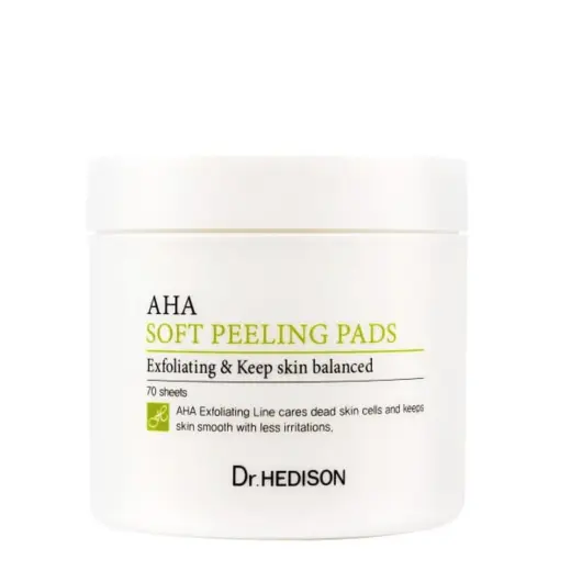 Dr. Hedison, Aha, Vegan, Exfoliation, Daily, Peel-Off Pads, 70 pcs