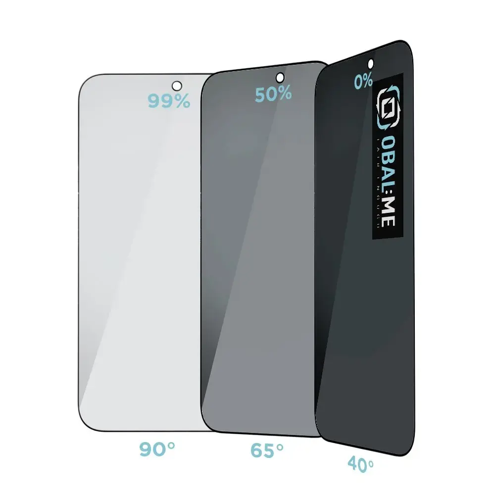 OBAL:ME Privacy 5D Glass Screen Protector for Apple iPhone 17 Pro Max Black
