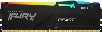 Kingston FURY Beast RGB - DDR5 - kit - 32 GB: 2 x 16 GB - DIMM 288-pin - 6000 MHz | PC5-48000 - unbuffered