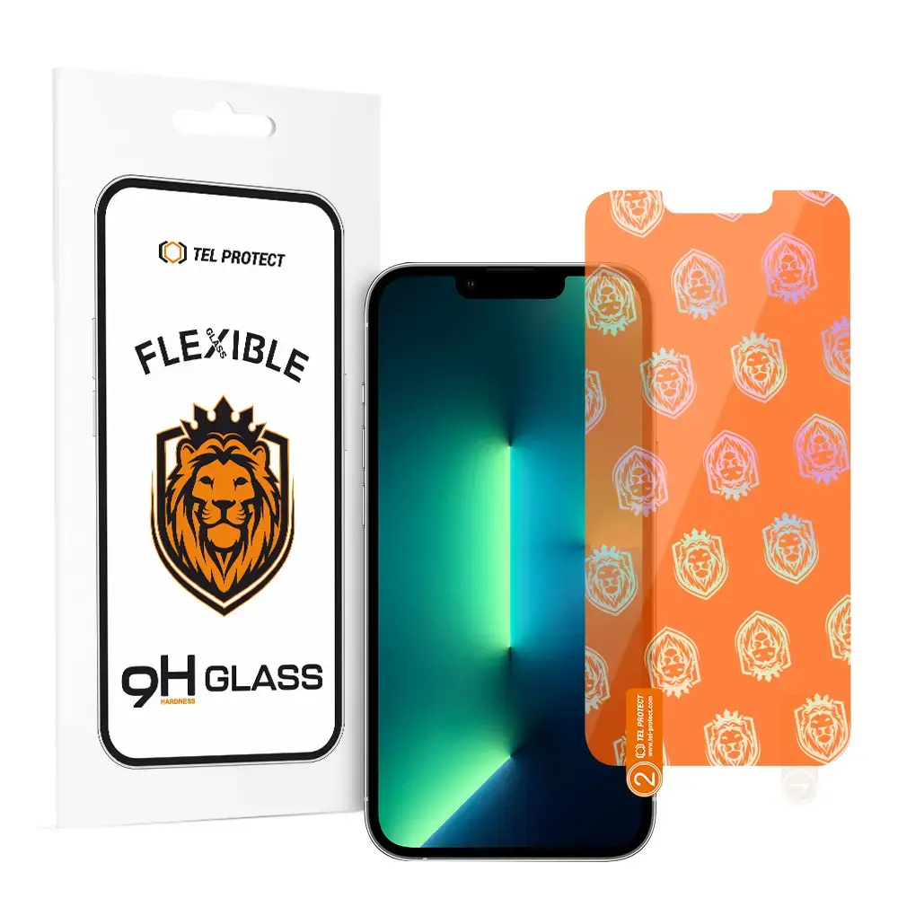 Tel Protect Best Flexible Hybrid Tempered Glass for IPHONE 13 PRO MAX/14 PLUS