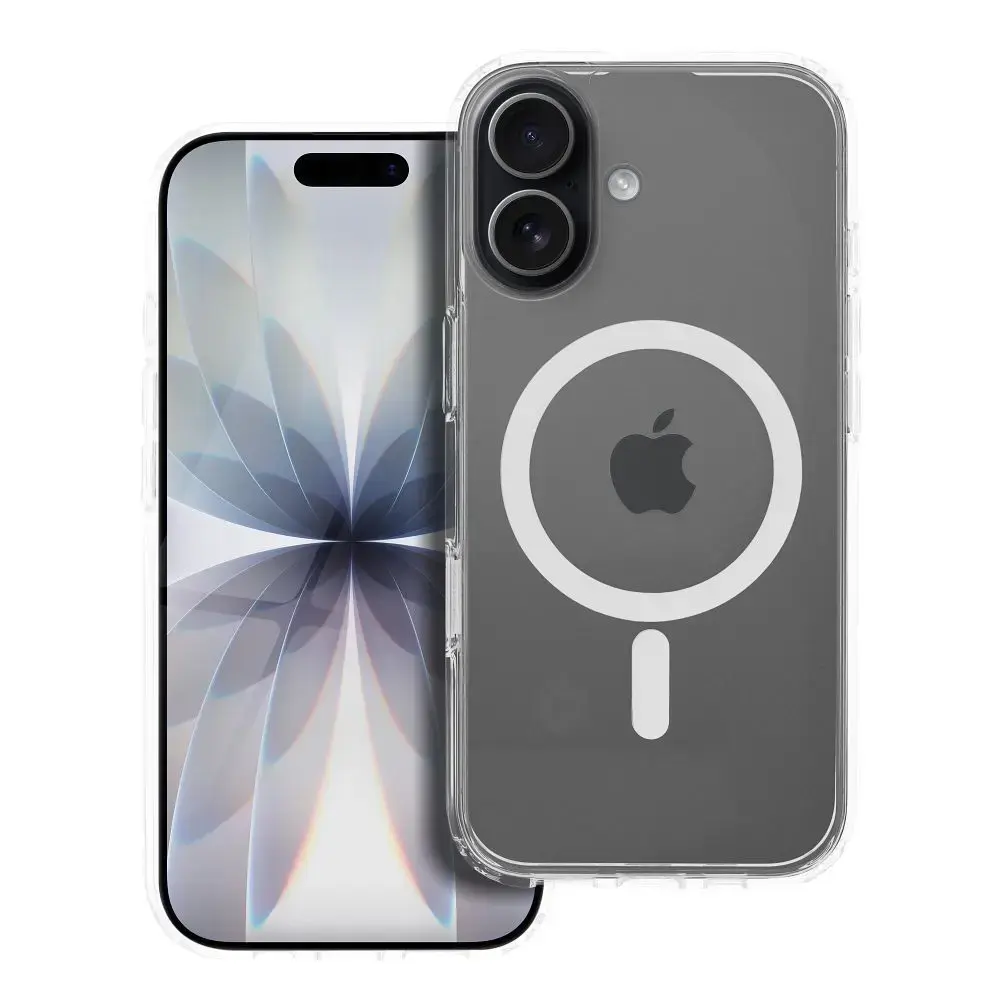 Forcell F-Protect Clear Hybrid Premium maciņš ar MagSafe atbalstu telefonam iPhone 17 caurspīdīgs