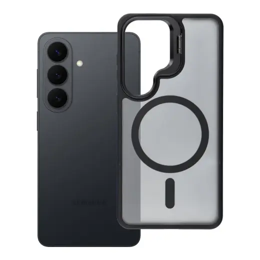 Forcell F-Protect Shadow Stand Premium чехол с подставкой и поддержкой MagSafe для телефона Samsung Galaxy S26 (S942) чёрный