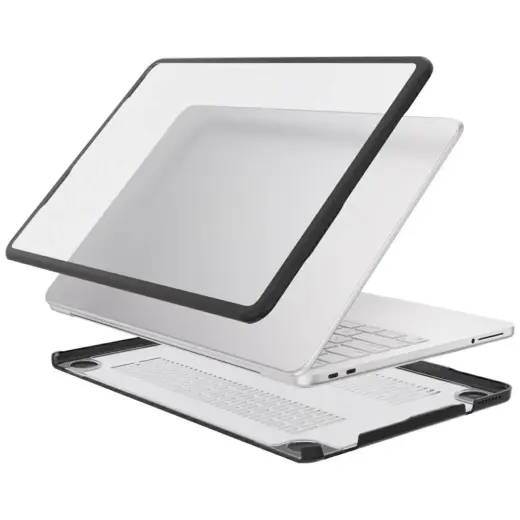 4smarts protective case for Apple MacBook Neo black frame