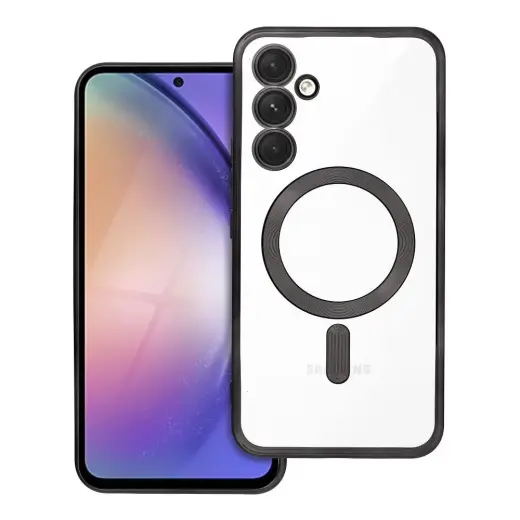 Electro Mag telefono dėklas su MagSafe palaikymu Samsung Galaxy A54 5G (A546) juodas