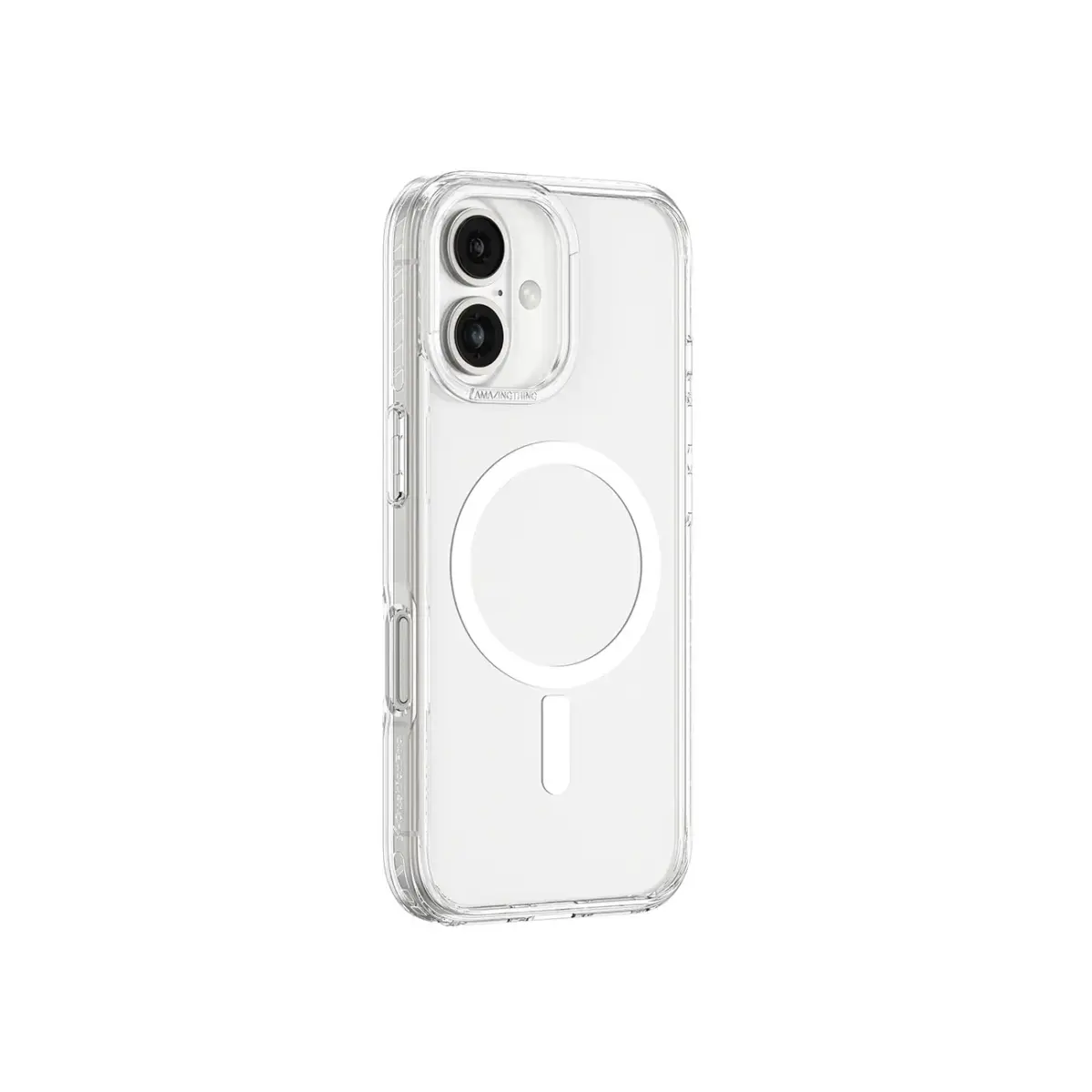 AmazingThing Titan Pro Mag Case with Magnetic Ring for iPhone 16 Plus - Transparent