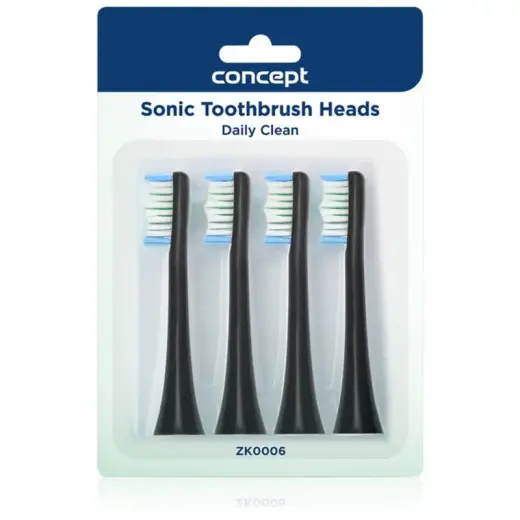 Concept Daily Clean ZK0006 Replacement Heads for Toothbrush for ZK40xx 4 Pc