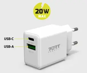 Port USB Type-C 20W White