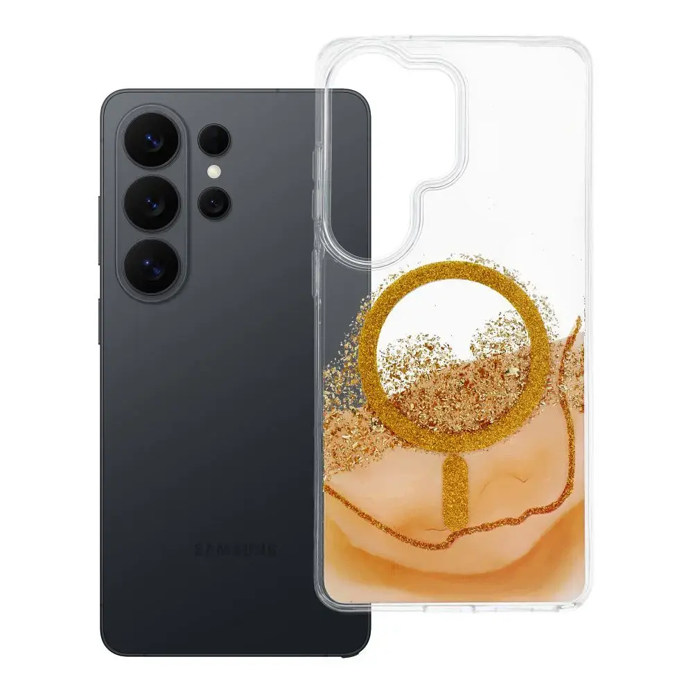 Case for Samsung S26 ULTRA Golden compatible with MagSafe gold