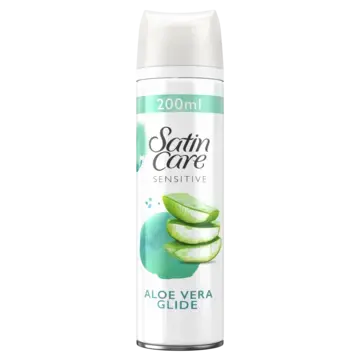 Gillette Satin Care skūšanās želeja Sensitive Aloe Vera Whirl 200 ml