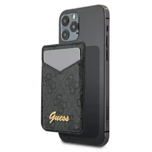 Guess Wallet Card Slot GUWMS4GTLBK MagSafe 4G grey|grey