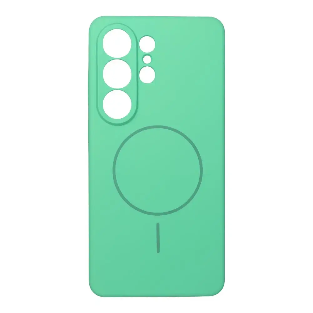 Silicone 2mm maciņš ar MagSafe atbalstu telefonam Samsung Galaxy S26 Ultra (S948) zaļš