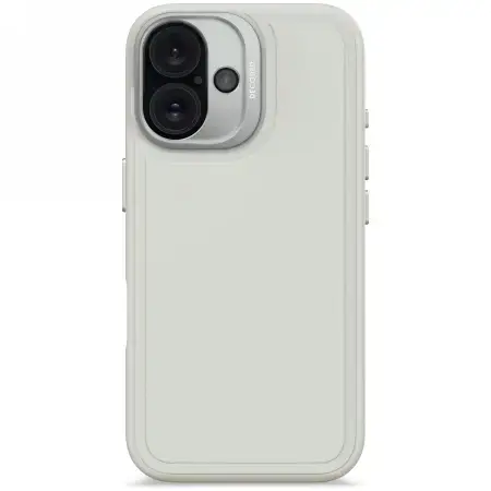 Decoded AntiMicrobial Silicone Stacks Backcover MagSafe Case for iPhone 16 - Gray