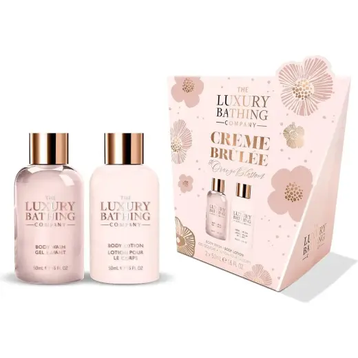 Grace Cole, Set Regalo Bellezza, Mini-Körperpflege-Geschenkset Creme Brule, Orangenblüte & Vanille 2-tlg (Set per La Cura Del Corpo)