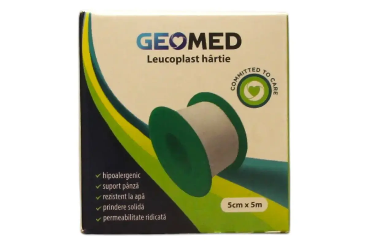 Geomed Leukoplast, Paper, 5 cm x 5 m