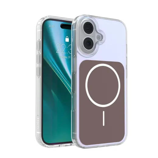Etteri Hidden Pearl Epoxy Mag telefono dėklas iPhone 16 rudas